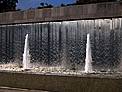 Wasserspiel im barocken Garten von Schloss Neuhaus